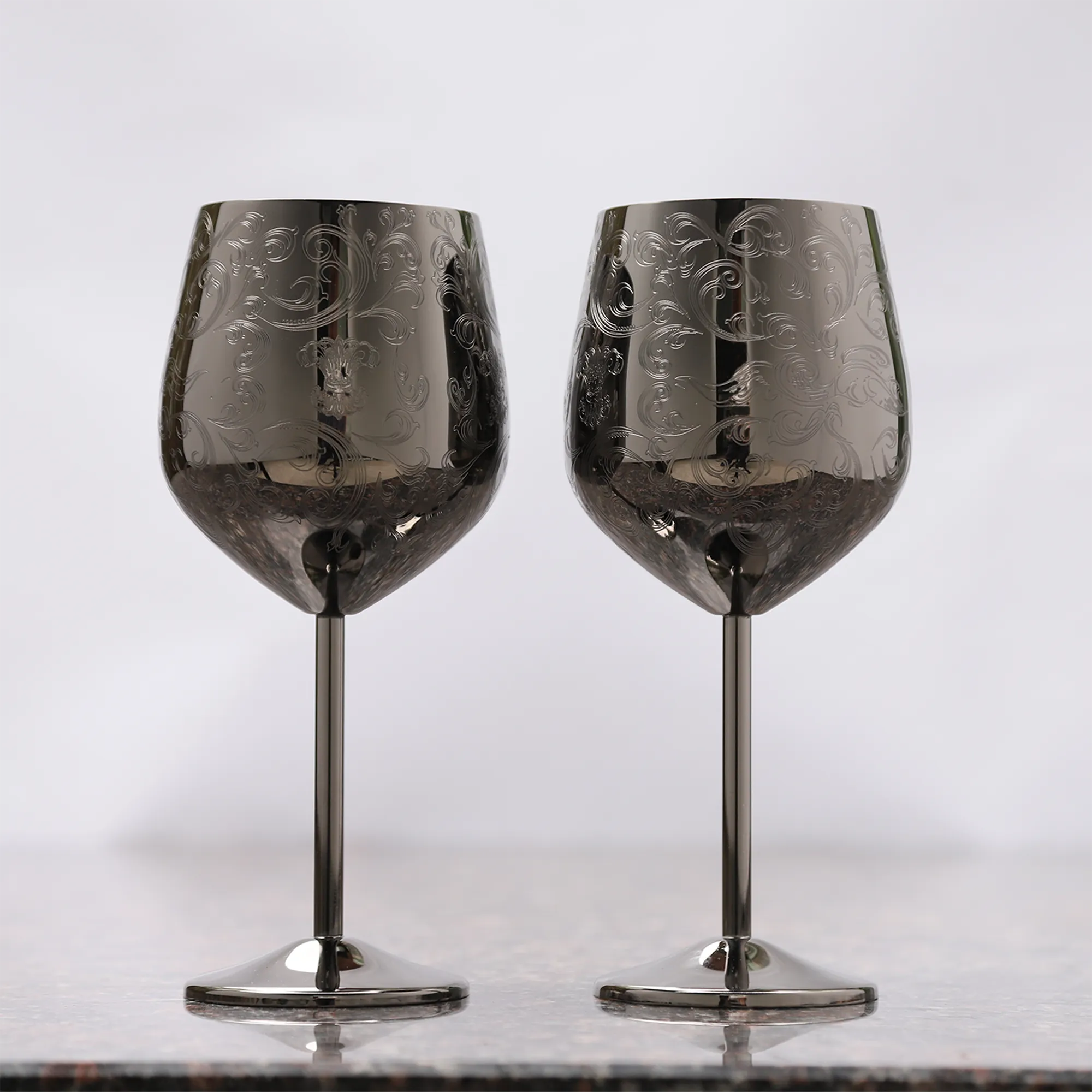 Tasses à café en acier inoxydable avec tasse en cuivre gravé Skycorps